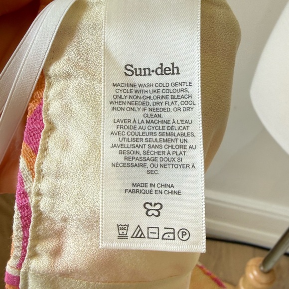 Aritzia Sunday Best Pink & Orange Swirl Mini Skirt – Size 4 - Picture 7 of 8